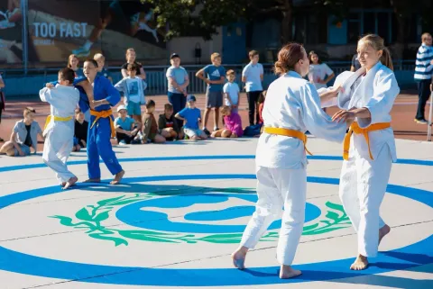 Antrenamentele de judo și sambo